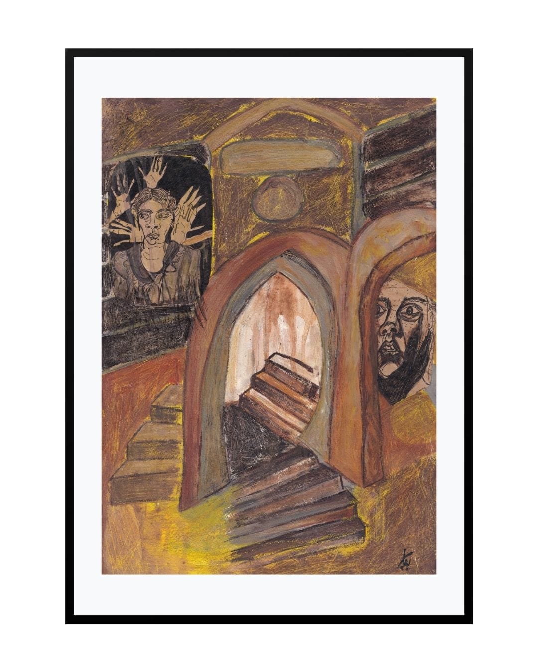 Posters, Prints, & Visual Artwork Expressive Drawing - Labyrinth